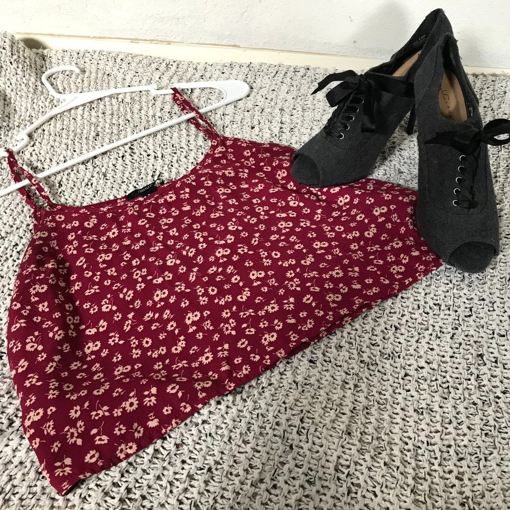 Forever 21 flower crop top
